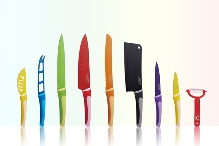 Groupon - Kleurrijke 6- Of 10-Delige Messenset Met Keramische Coating Van Swiss Hufeisen Groupon - Kleurrijke 6- Of 10-Delige Messenset Met Keramische Coating Van Swiss Hufeisen