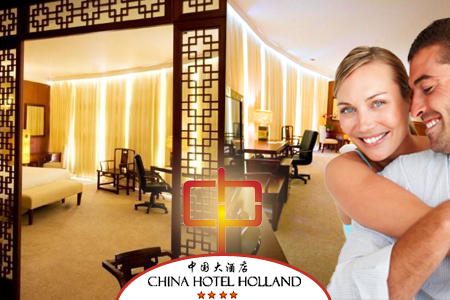 Groupon - Meerkeuzedeal: Kies Uit 1, 2 Of 3 Overnachting(en) Voor Twee In De Superial Suite Bij ****China Hotel Holland, Inclusief Een Fles Moët Chandon Champagne, Ontbijt En Luxe Diner!