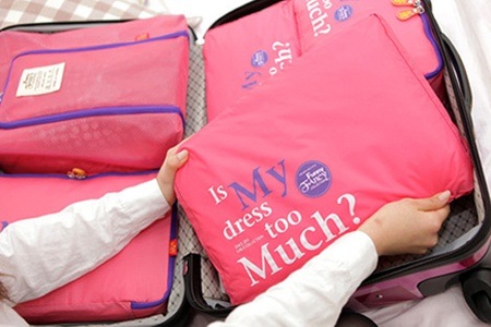 Groupon - Nooit meer 'n rommelige koffer met baggage-organizers in div. kleuren (gratis bezorgd) Groupon - Nooit meer 'n rommelige koffer met baggage-organizers in div. kleuren (gratis bezorgd)
