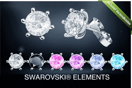 Groupon - Oorbellen Met Swarovski ® Elements, 1,2,3 Of 6 Paar Met Keuze Uit Zes Kleuren, Incl. Verzendkosten (Vanaf € 14,95) Groupon - Oorbellen Met Swarovski ® Elements, 1,2,3 Of 6 Paar Met Keuze Uit Zes Kleuren, Incl. Verzendkosten (Vanaf € 14,95)