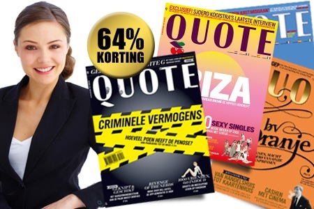 Groupon - Proefabonnement Op Quote (4 Nummers), Hét Business Entertainmentblad Van Nederland!