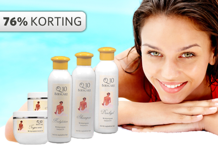 Groupon - Q10 Body Care Vijf-delige Care Kit Bij Bulkprijzen.nl, Dag-, Nachtcrème, Bodylotion, Douchegel En Shampoo! Groupon - Q10 Body Care Vijf-delige Care Kit Bij Bulkprijzen.nl, Dag-, Nachtcrème, Bodylotion, Douchegel En Shampoo!