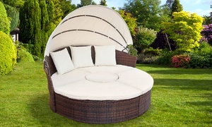 Groupon - Rattan Ligbed Voor In De Tuin