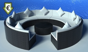 Groupon - Ronde Polyrotan Loungesets