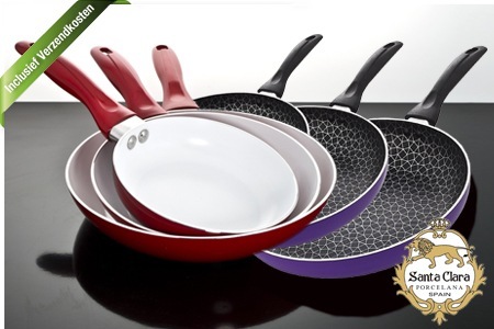 Groupon - Set Keramische Koekenpannen In Paars Of Rood, Inclusief Verzendkosten (Vanaf € 29,95) Groupon - Set Keramische Koekenpannen In Paars Of Rood, Inclusief Verzendkosten (Vanaf € 29,95)