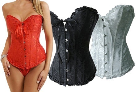 Groupon - Sexy satijnen korset in rood, zwart of wit (€ 14,95 met gratis bezorging) Groupon - Sexy satijnen korset in rood, zwart of wit (€ 14,95 met gratis bezorging)