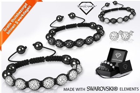 Groupon - Shambala-style Armbanden Met Swarovski Elements, Naar Keuze Met Setje Oorbellen, Inclusief Verzendkosten (Vanaf € 19)