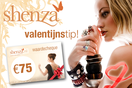 Groupon - Shenza Waardecheque Van 75 Euro, Maak Je Keuze Uit De 450 Inspirerende Sieraden Voor (Je) Valentijn Op Shenza.nl! Groupon - Shenza Waardecheque Van 75 Euro, Maak Je Keuze Uit De 450 Inspirerende Sieraden Voor (Je) Valentijn Op Shenza.nl!
