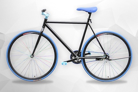 Groupon - Single speed fiets rood of blauw Groupon - Single speed fiets rood of blauw