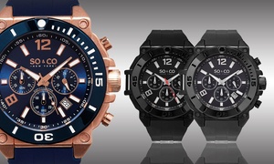 Groupon - So&Co Chrono Silliconen Horloge