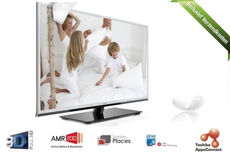 Groupon - Voor € 479,99 Altijd Een Bioscoopervaring In 2D Of 3D Met Een Toshiba 40" Led 3D-televisie Met Smart Tv-technologie, Inclusief Verzendkosten (Waarde € 799) Groupon - Voor € 479,99 Altijd Een Bioscoopervaring In 2D Of 3D Met Een Toshiba 40" Led 3D-televisie Met Smart Tv-technologie, Inclusief Verzendkosten (Waarde € 799)