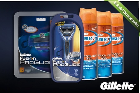 Groupon - Voor € 64 Tot 12 Maanden Scheren Met Een Gillette Fusion Proglide-totaalpakket (Incl. Verzendkosten, Waarde € 101)