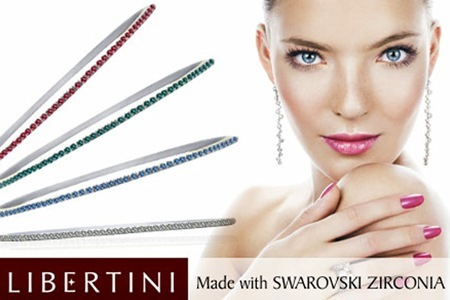 Groupon - Zilveren Armband Van Libertini Bezet Met Swarovski Zirconia Steentjes (Vanaf € 29)