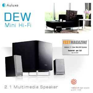 iBood - 2.1 Multimedia Speaker Auluxe Dew: subwoofer en twee satellietluidsprekers (30W +2x7W) met fantastisch geluid iBood - 2.1 Multimedia Speaker Auluxe Dew: subwoofer en twee satellietluidsprekers (30W +2x7W) met fantastisch geluid