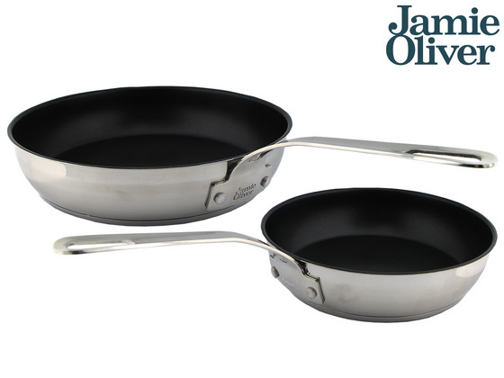 iBood - 2x Jamie Oliver RVS Koekenpan