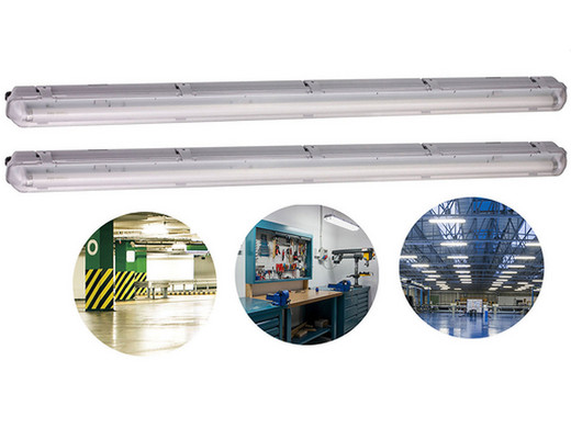 iBood - 2x LED's Light LED Armatuur met LED Buis iBood - 2x LED's Light LED Armatuur met LED Buis
