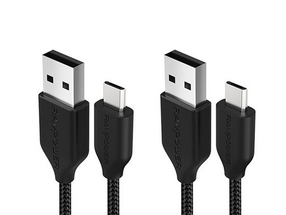 iBood - 2x RAVPower USB-A naar Micro-USB Kabel