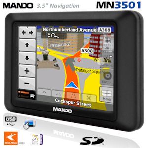 iBood - 3.5 inch Breedbeeld Navigatiesysteem met 23 EU Kaarten Pre-installed en ingebouwde SD geheugenkaart ingang