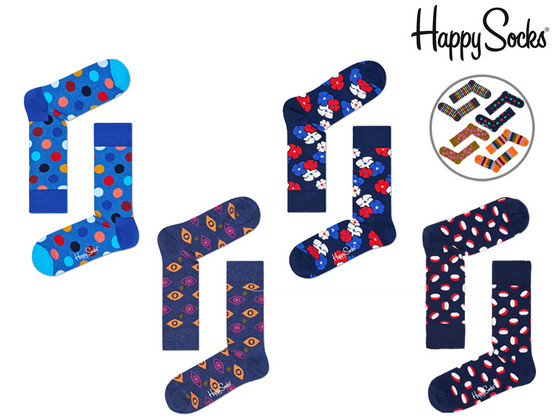 iBood - 4 Paar Happy Socks (maat 41-46)