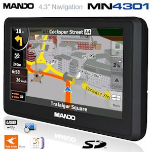 iBood - 4.3 inch Breedbeeld Navigatiesysteem met 44 EU Kaarten Pre-installed en ingebouwde SD geheugenkaart ingang