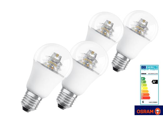 iBood - 4-pack dimbare Osram-ledlampen helder of mat