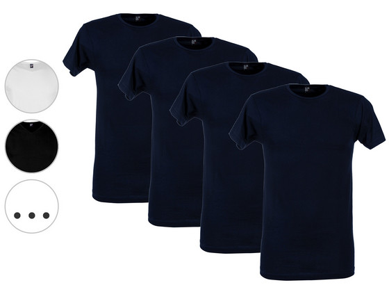 iBood - 4x Alan Red Basic T-Shirt iBood - 4x Alan Red Basic T-Shirt