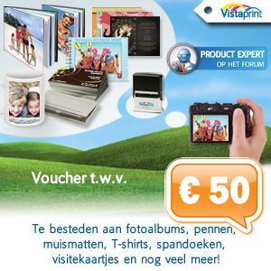 iBood - €50,- tegoed voor premium fotoalbums, fotomokken, muismatten, spandoeken en nog veel meer!