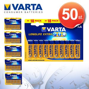 iBood - 50 Varta Longlife Extra AA Batterijen