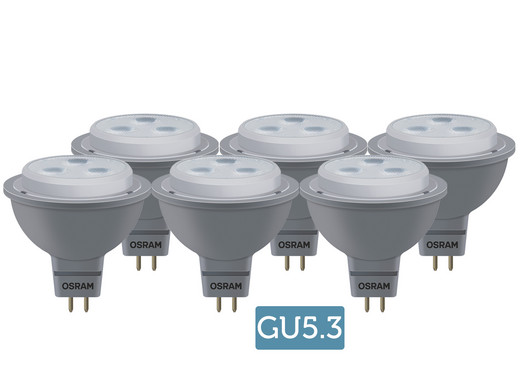 iBood - 6x Osram 4W LEDlamp | GU5,3/E14 iBood - 6x Osram 4W LEDlamp | GU5,3/E14