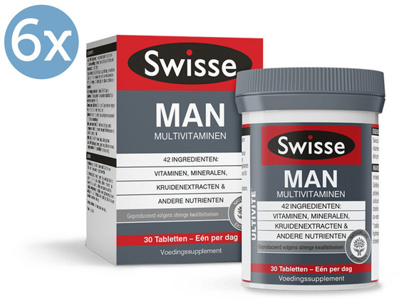 iBood - 6x Swisse Man Multivitaminen