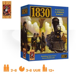 iBood - 999games: 1830, het klassieke treinspel in een luxe, herziene editie iBood - 999games: 1830, het klassieke treinspel in een luxe, herziene editie