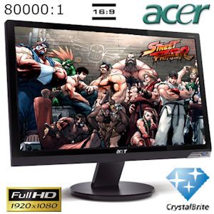 iBood - Acer 23 inch Full HD Breedbeeld Monitor met DVI (HDCP) en CrystalBrite iBood - Acer 23 inch Full HD Breedbeeld Monitor met DVI (HDCP) en CrystalBrite
