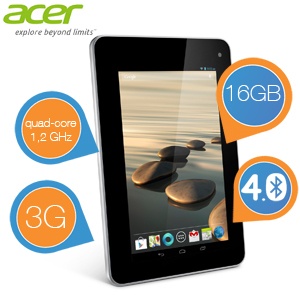 iBood - Acer Iconia 7 inch tablet 16GB met 3G iBood - Acer Iconia 7 inch tablet 16GB met 3G