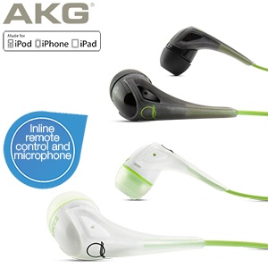 iBood - AKG in-ear headphones (duo pack) met inline afstandsbediening en microfoon – Quincy Jones signature model iBood - AKG in-ear headphones (duo pack) met inline afstandsbediening en microfoon – Quincy Jones signature model