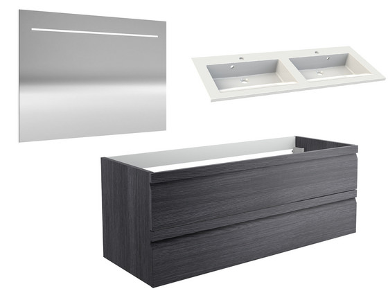 iBood - Allibert Accent Donkergrijs | 120 cm iBood - Allibert Accent Donkergrijs | 120 cm