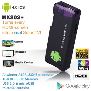 iBood - Allwinner A10 MK802+ Android 4.0 Mini PC op USB-stick formaat! iBood - Allwinner A10 MK802+ Android 4.0 Mini PC op USB-stick formaat!