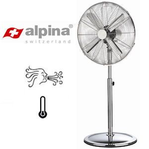 iBood - Alpina SF 5017 RVS Ventilator met krachtige 45 Watt motor