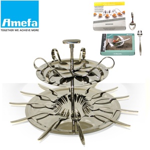 iBood - Amefa etagère met amuselepels en amusevorkjes iBood - Amefa etagère met amuselepels en amusevorkjes