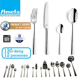 iBood - Amefa Moderno 130-delige bestekset voor 12 personen! iBood - Amefa Moderno 130-delige bestekset voor 12 personen!