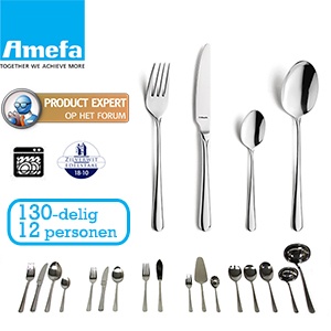 iBood - Amefa Sophie 130-delige bestekset voor 12 personen! iBood - Amefa Sophie 130-delige bestekset voor 12 personen!