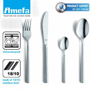 iBood - Amefa Trento de Luxe 62-delige bestekset van 8mm dik gesmeed en gezandstraald roestvrij staal iBood - Amefa Trento de Luxe 62-delige bestekset van 8mm dik gesmeed en gezandstraald roestvrij staal