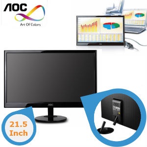 iBood - AOC E2251FWU - Een LED monitor met USB-adapter-functie! iBood - AOC E2251FWU - Een LED monitor met USB-adapter-functie!