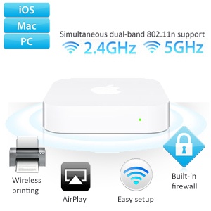 iBood - Apple AirPort Express-basisstation met gelijktijdige dual-band 802.11n iBood - Apple AirPort Express-basisstation met gelijktijdige dual-band 802.11n