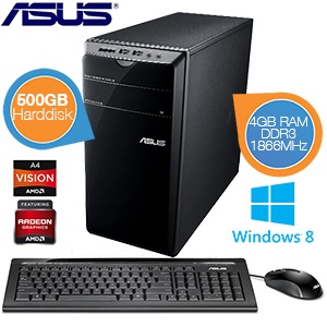 iBood - Asus desktop PC – perfect als allround gezinscomputer iBood - Asus desktop PC – perfect als allround gezinscomputer