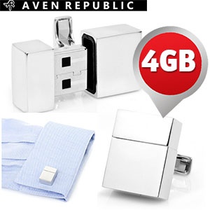 iBood - Aven Republic USB manchetknopen iBood - Aven Republic USB manchetknopen