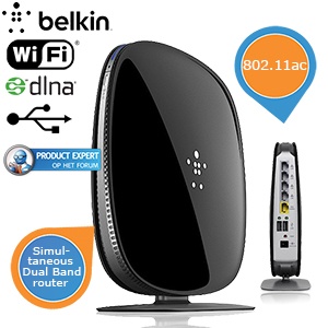 iBood - Belkin AC 1000 DB WiFi Dual-Band AC + Gigabit Router iBood - Belkin AC 1000 DB WiFi Dual-Band AC + Gigabit Router