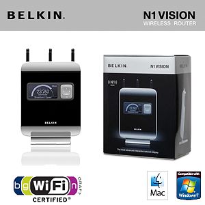 iBood - Belkin N1 Vision Wireless N Router met interactieve statusdisplay iBood - Belkin N1 Vision Wireless N Router met interactieve statusdisplay