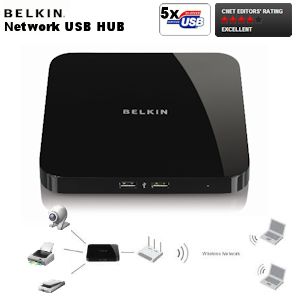 iBood - Belkin Network USB HUB met 5 x USB 2.0 iBood - Belkin Network USB HUB met 5 x USB 2.0