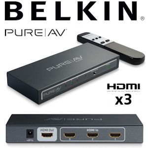 iBood - Belkin PureAV HDMI 3-to-1 Video Switch