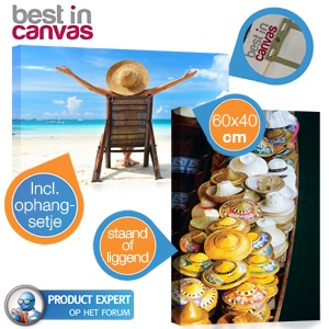 iBood - Best in canvas voucher voor jouw foto op een 60x40 canvas met 2cm dik frame en ophangsetje! iBood - Best in canvas voucher voor jouw foto op een 60x40 canvas met 2cm dik frame en ophangsetje!